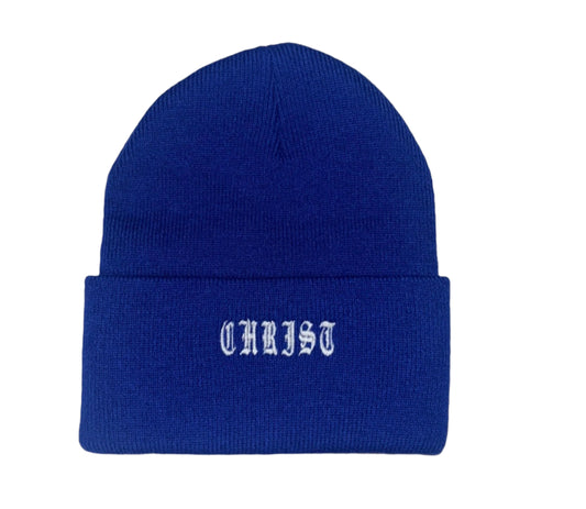 CHRIST royal blue beanie -FINAL SALE